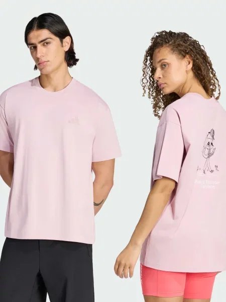 Жіноча Спортивна футболка adidas комбінований верх фіолетовий