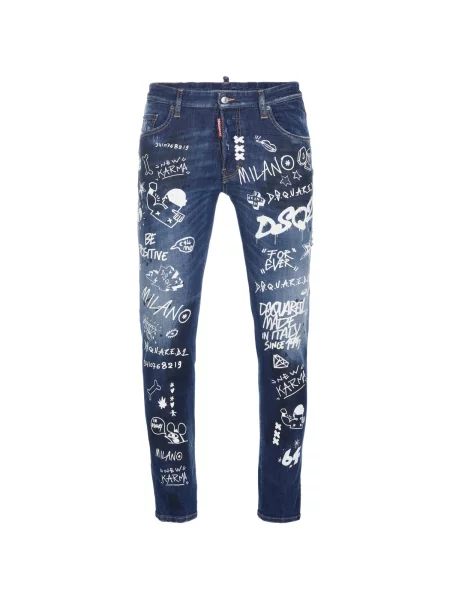 Džínsy Dsquared modrá