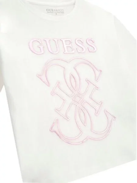 Guess Majica Regular Fit bela