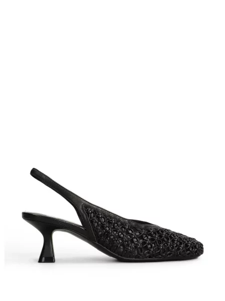 Pantofi cu toc Marc Ellis slingback negru