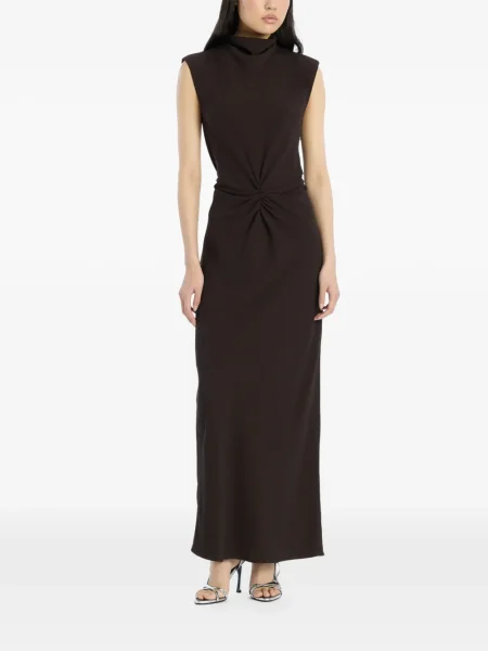 Rochie maxi Rotate Birger Christensen de costum maro