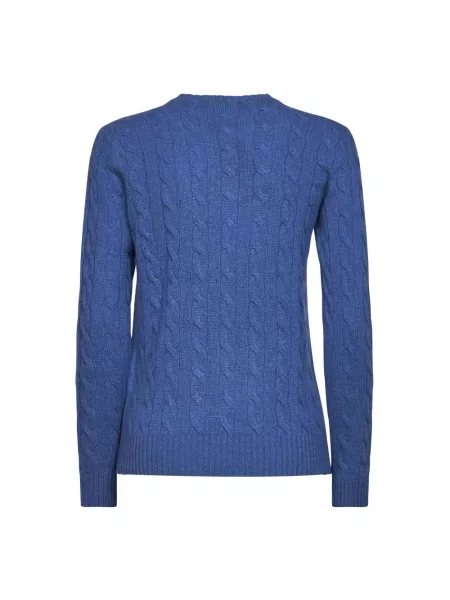 Polo Ralph Lauren sweter z dodatkiem kaszmiru niebieski