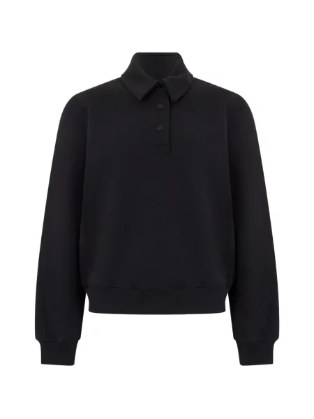 Gulerat tricou polo Maison Kitsune negru