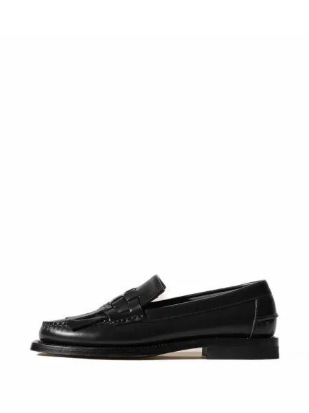 Pantofi loafer Hereu cu franjuri negru