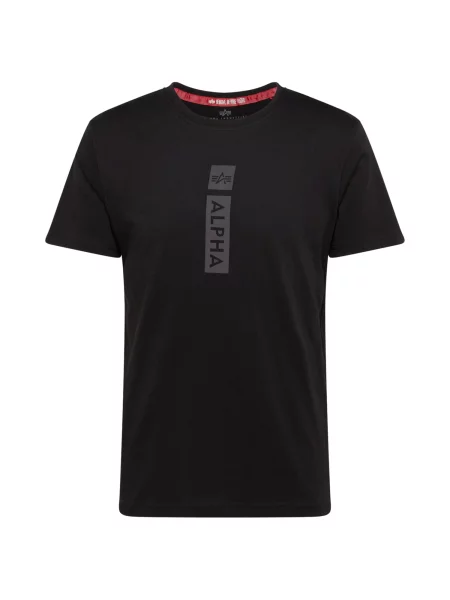 Tričko Alpha Industries Puff Print black černé