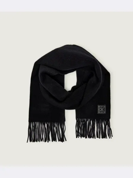 Fular Calvin Klein de lână negru