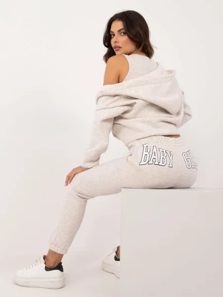 Trening Fashionhunters melange bej