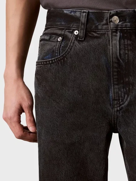 Джинси Calvin Klein Jeans з камінням чорні
