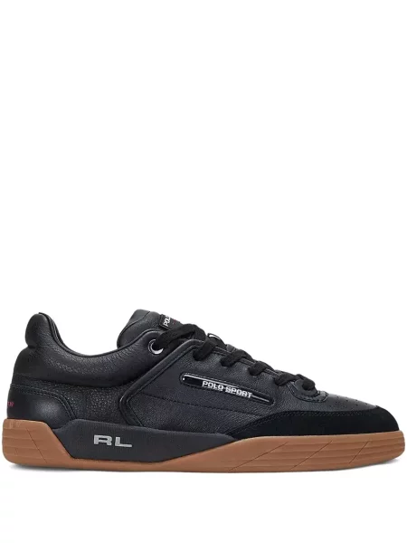 Ochelari de soare Polo Ralph Lauren din piele de căprioară cu imagine de costum albastru