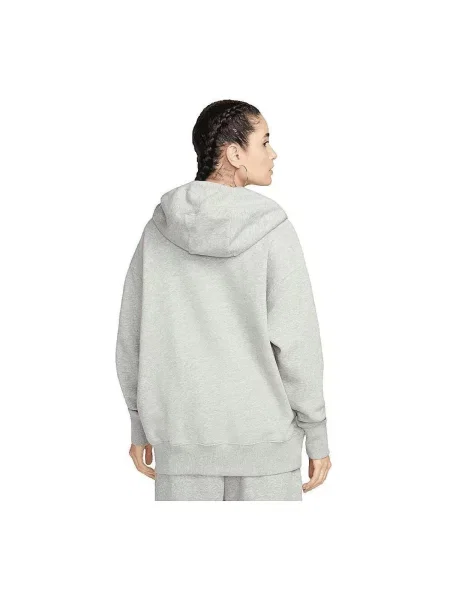 Nike Sportswear Mikina Phoenix Fleece melír šedý
