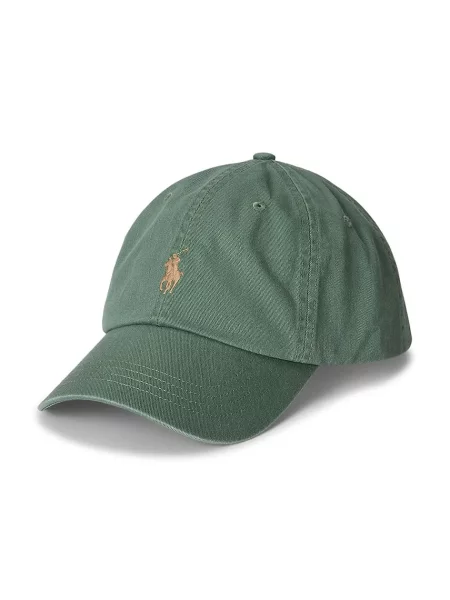 Шапка с козирки Polo Ralph Lauren зелено