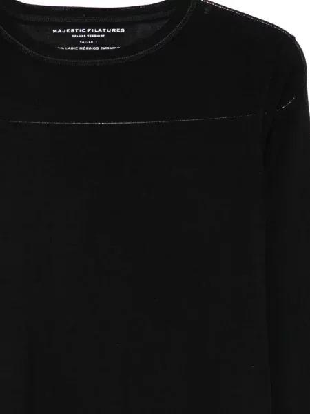 Hanorac Majestic Filatures de lână negru