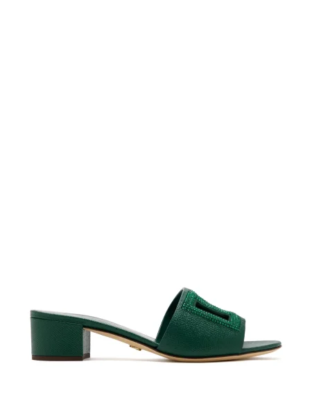 Papuci tip mules Dolce & Gabbana verde
