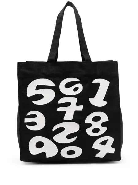 Geantă shopper 10 Corso Como cu imagine negru