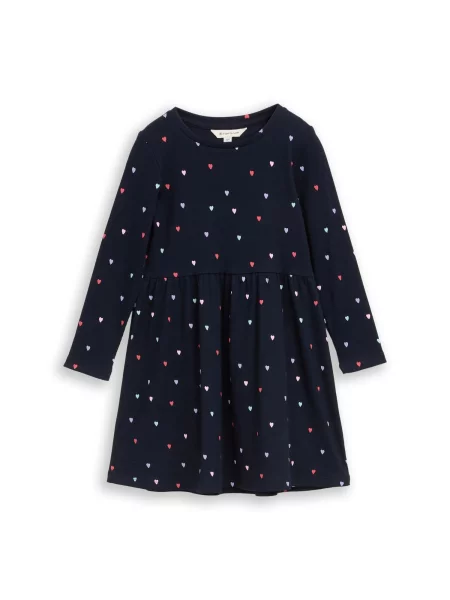 TOM TAILOR Rochie albastru deschis / rosé / sângeriu negru