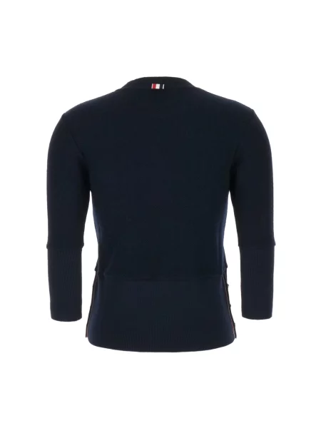 Sweter Thom Browne wełniany niebieski