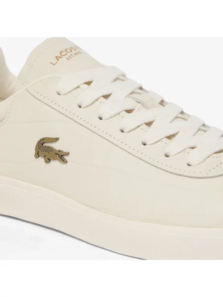 Lacoste Skórzane Sneakersy Baseshot beżowy