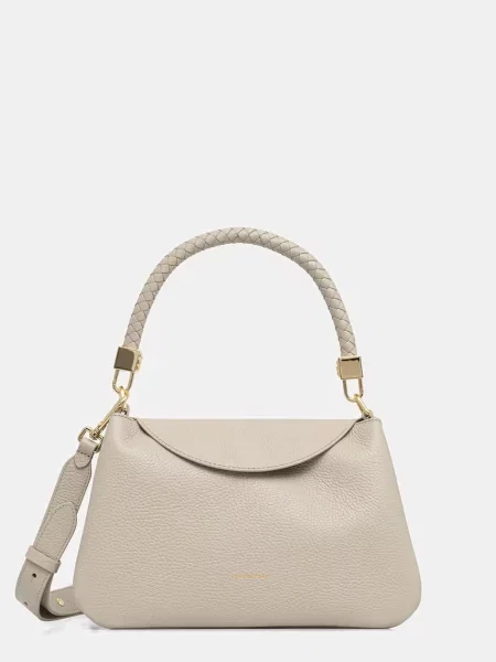 Coccinelle geantă crossbody pentru femei din piele bej