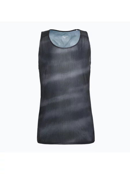Koszulka do biegania Mizuno DryAeroFlow Graphic Tank czarna