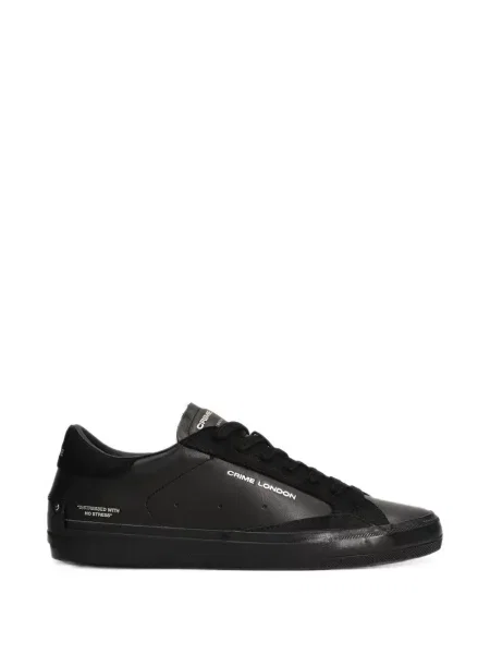 Sneakerși Crime London zdrențuiți negru