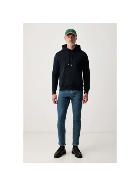 Bluza z kapturem Trussardi z kapturem niebieska