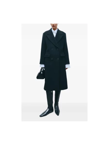 Płaszcz Tory Burch wełniany czarny