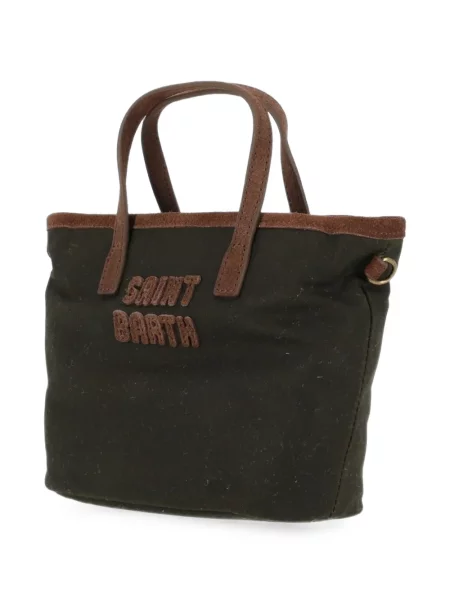 Geantă shopper Mc2 Saint Barth cu autograf negru