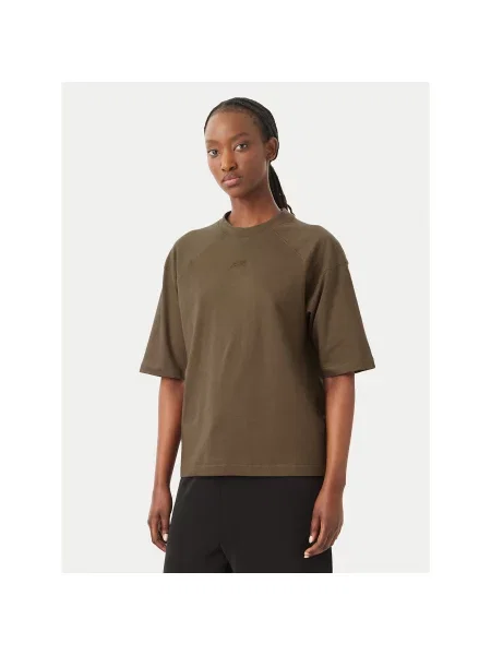 Reebok T-shirt Reebok X Ewa Chodakowska Mila Kaki Regular Fit smeđa