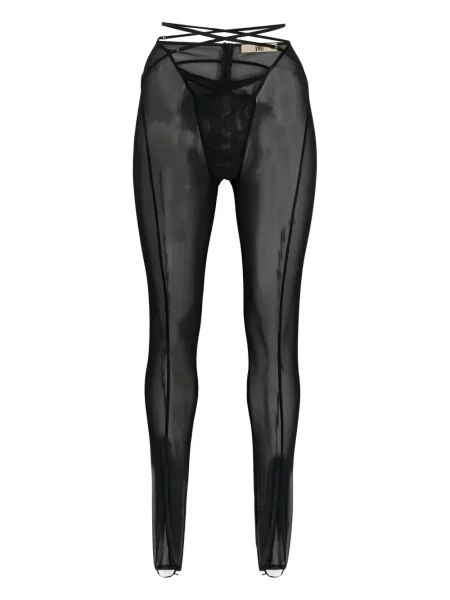 Przezroczyste legginsy Knwls czarne