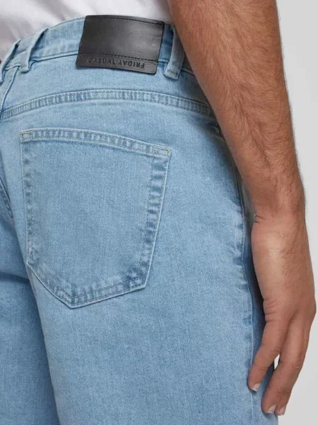 Jeansy w kroju regular fit w fasonie model KARUP' Casual Friday niebieskie