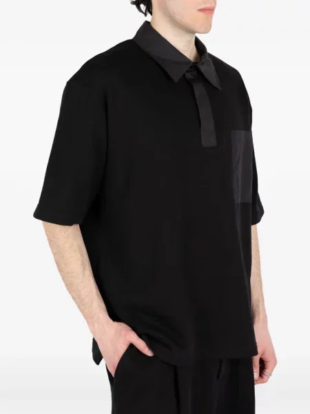 Tricou polo Société Anonyme negru