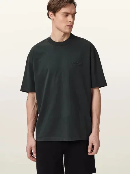 AllSaints Tricou metalic gri