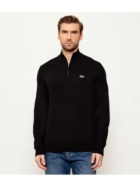 Lacoste Pulover | Classic fit negru