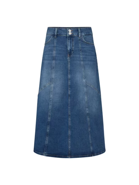 MOS MOSH Dżinsowa spódnica MMJanet Shane Kobiety niebieski jednolity 28 granatowa