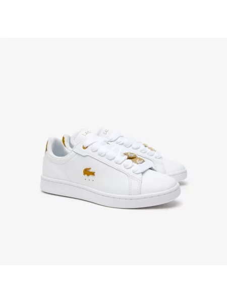 Lacoste Tenisówki Carnaby Pro Leather Metallic Detailing białe