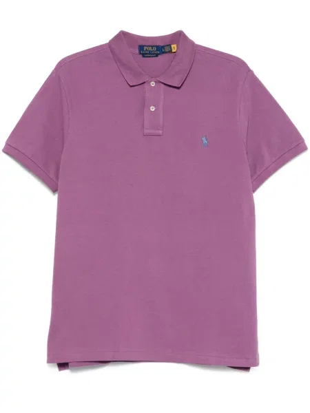 Polo Polo Ralph Lauren cu broderie violet