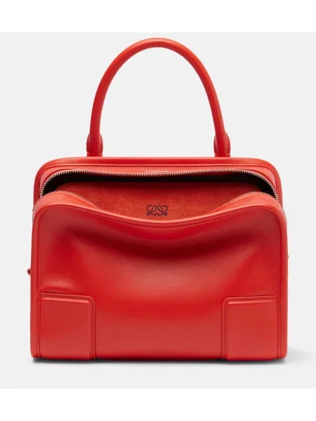Top Loewe din piele portocaliu