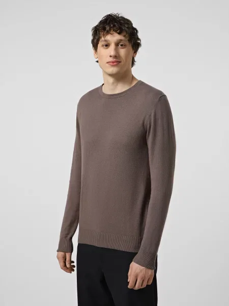 Джемпер JACK & JONES бавовна/віскоза коричневий