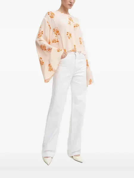 Топ Day Birger Et Mikkelsen на цветя оранжево