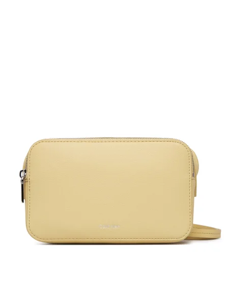 Calvin Klein Táska Foil Logo Elongated Camera Bag sárga