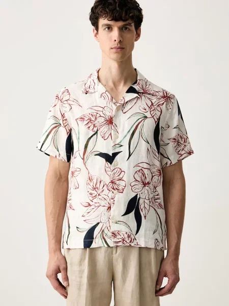 Tommy Hilfiger Cămașă Alb bej