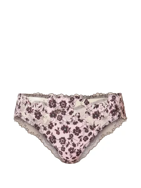 Chiloți briefs Twinset cu model floral cu imagine roz