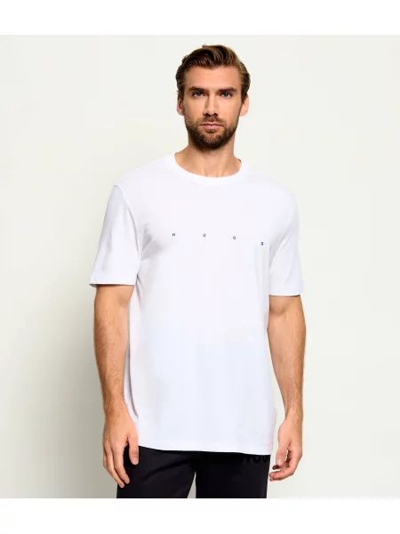 HUGO Tricou Dorosi alb