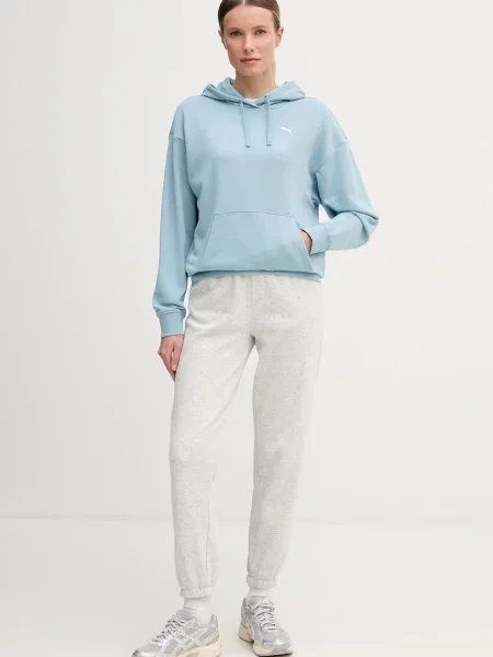 Puma кофта з капюшоном з бавовною