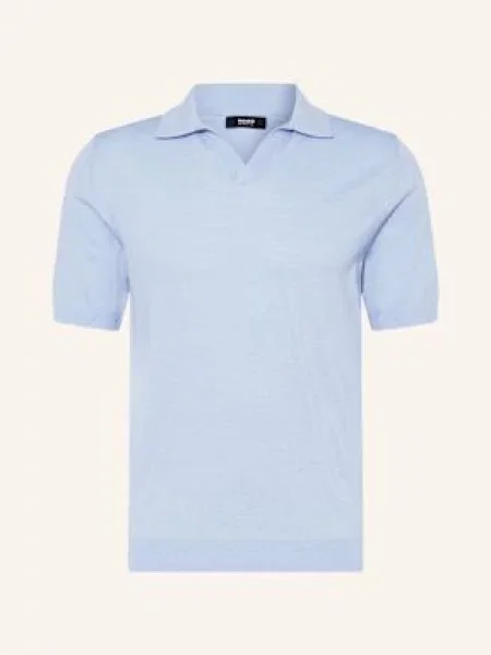 Reiss Úpletová Polokošile Duchie Z Merino Vlny tmavě modrá