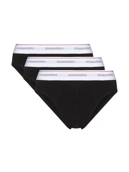 Zestaw majtek Dsquared2 z logo czarny