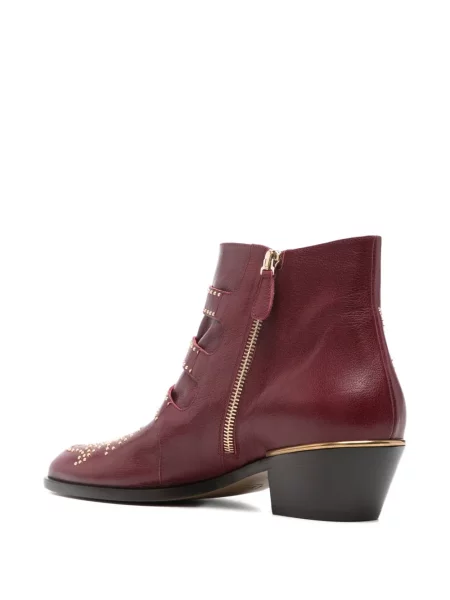Botine Chloé cu tepi roșu
