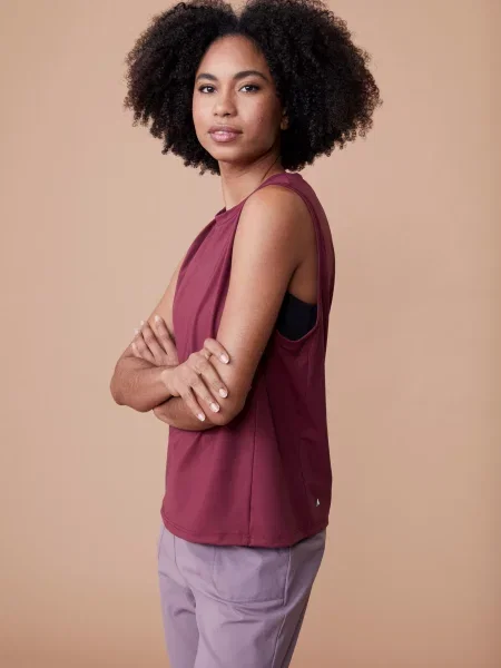 Kamizelka/top Burgundy