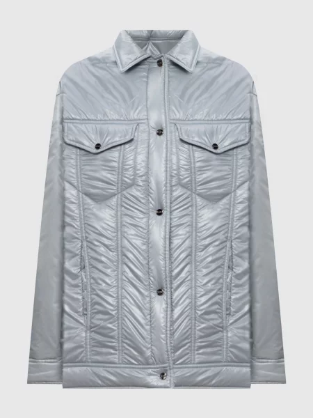 Куртка з логотипом Herno блакитна