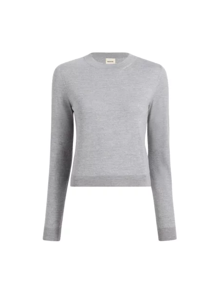Sweter Khaite wełniany szary